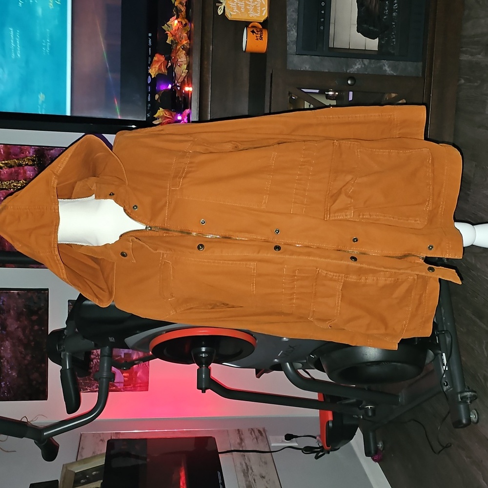 Universal Thread Large Spring/Fall Jacket. Beautiful color, RUST - Picture 3 of 11